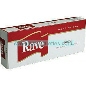 Rave Red 100's cigarettes